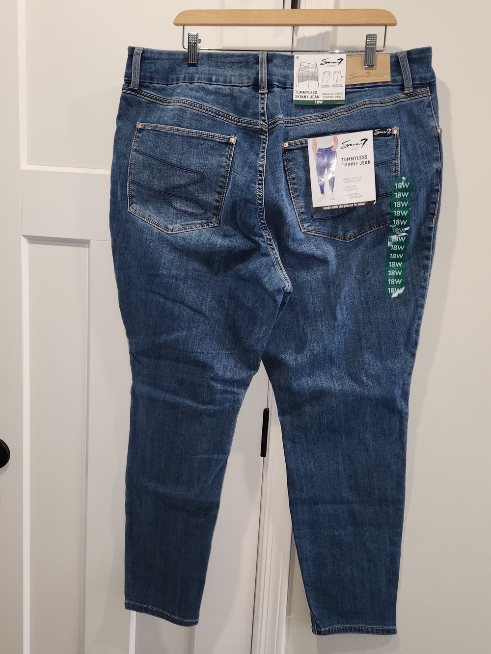 Bundle Of 2 7Seven For All Mankind Jen7 Size 18W Jean Pants And Jean Shorts - Picture 2 of 15